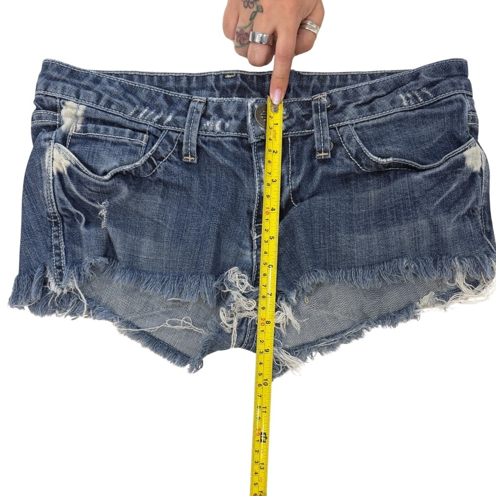 William Rast Distressed Low Rise Shorts - Picture 4 of 4